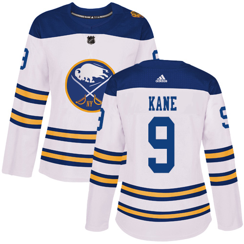 Adidas Sabres #9 Evander Kane White Authentic 2018 Winter Classic Women's Stitched NHL Jersey
